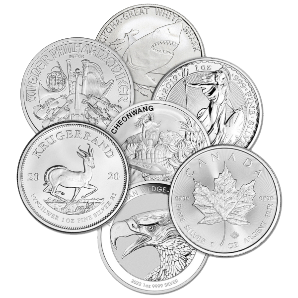 1 Oz Silver Coins Gov't Minted - Design Our Choice - Buy Online at MintBuilder